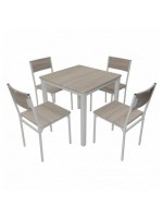 PACK SALLE A MANGER TABLE SERENA + 4 CHAISES SERENA